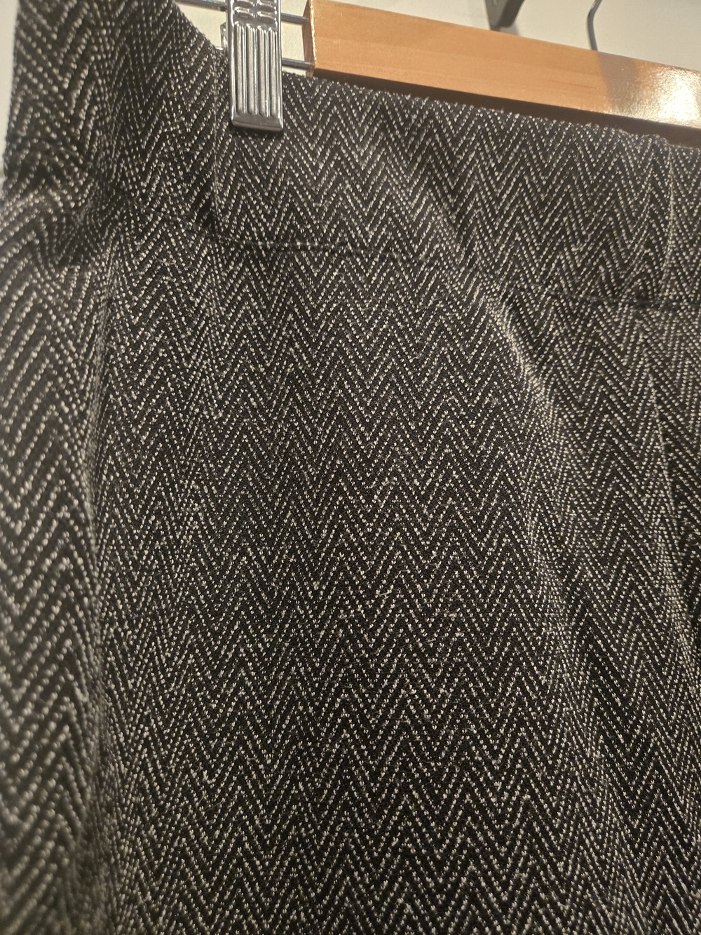 Women's Herringbone Dress Pants - Black & White